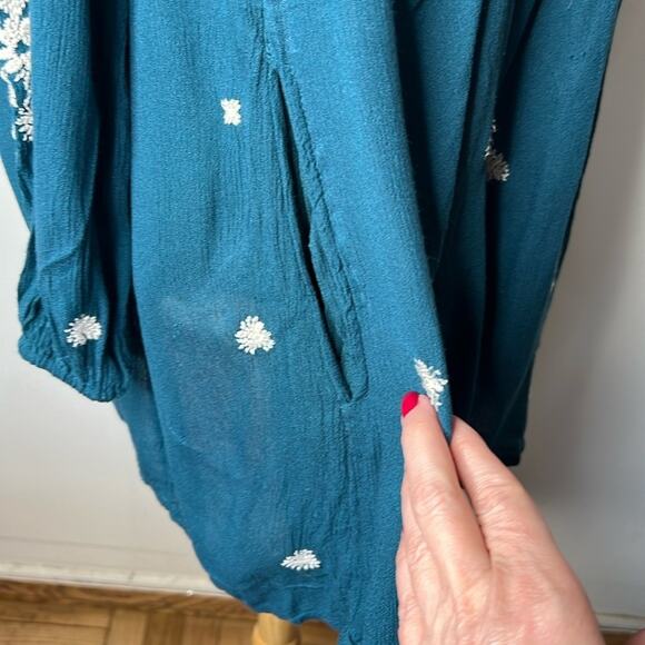 Free People Teal Blue Tennessee Dress - Picture 5 of 10